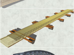 精品景观桥大桥木桥拱桥吊桥铁桥SU模型设计模型下载